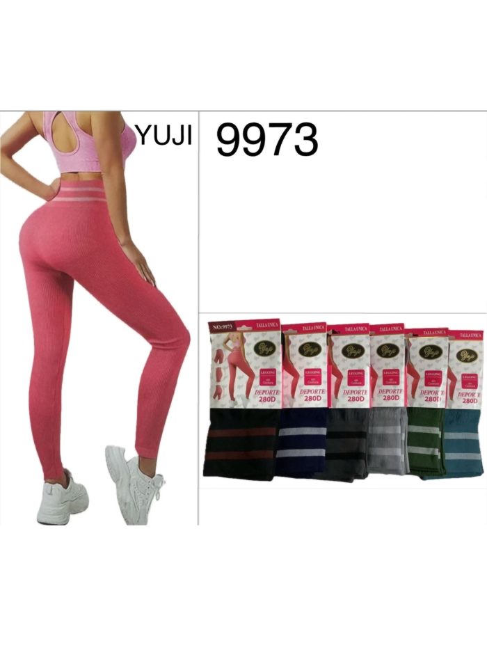 Legging sin costura detalle rayas