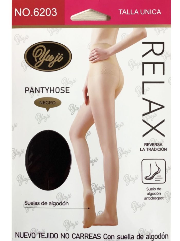 Collants 20 deniers indémaillables avec semelle en coton