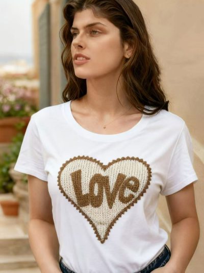 Camiseta corazón love