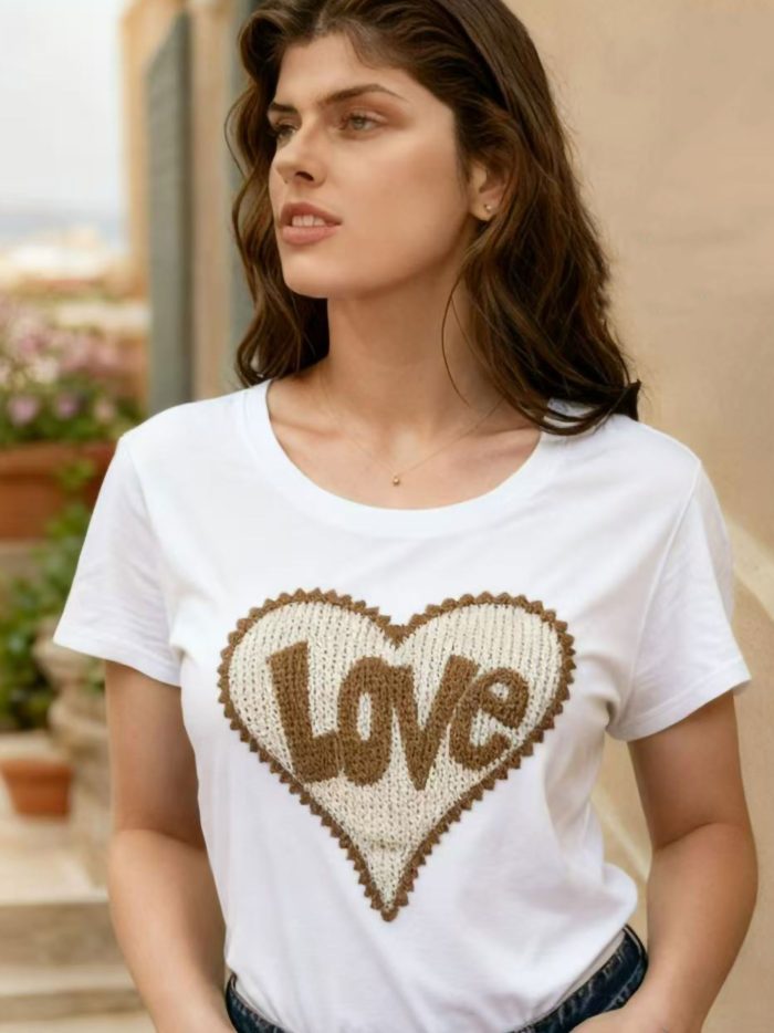 Camiseta corazón love