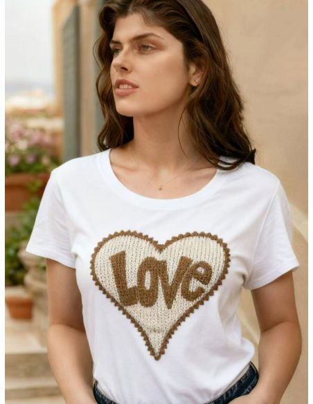 Camiseta corazón love