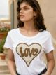 Camiseta corazón love