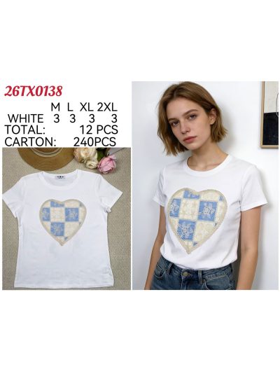 Camiseta corazón patchwork 2