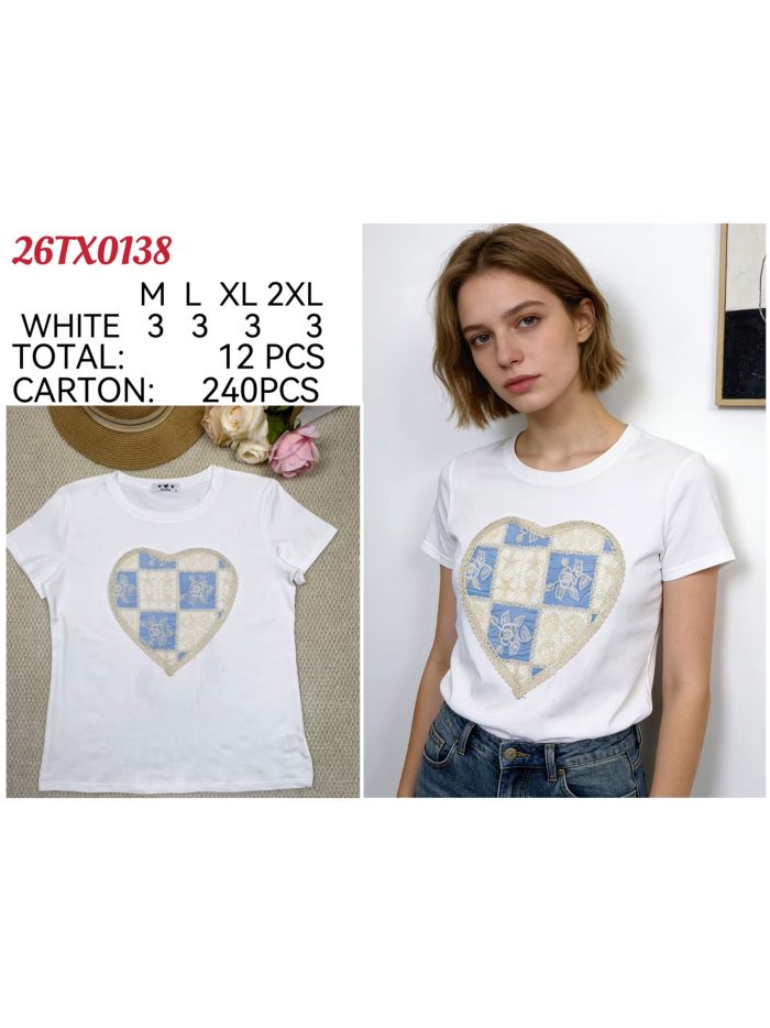 Patchwork heart t-shirt