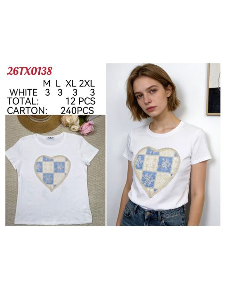 Patchwork heart t-shirt