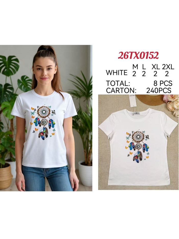 T-shirt attrape-rêves multicolore