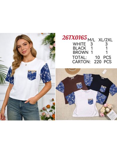 T-Shirt mit bedruckten Ärmeln 2