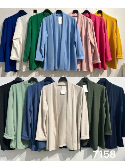 Blazer talla grande manga remangada 2