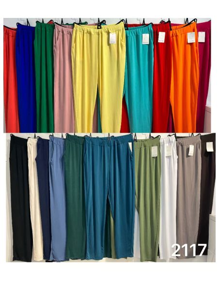 Pantalón lycra bolsillos talla grande