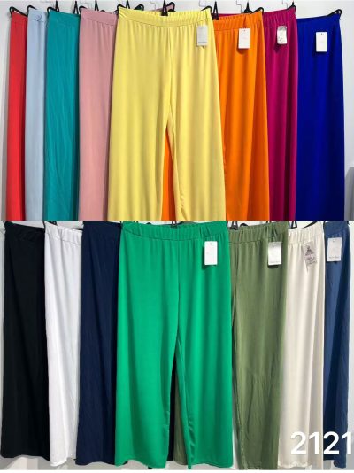 Pantalón recto lycra cintura elástica talla grande 2