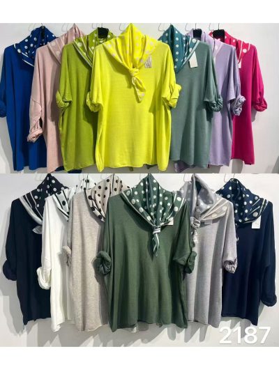 Jersey oversize pañuelo de lunares 2