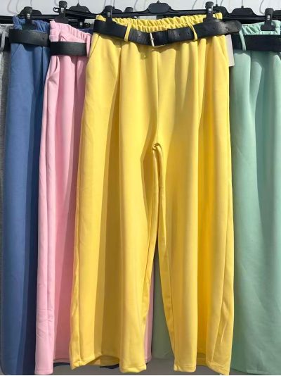 Pantalón recto cinturón