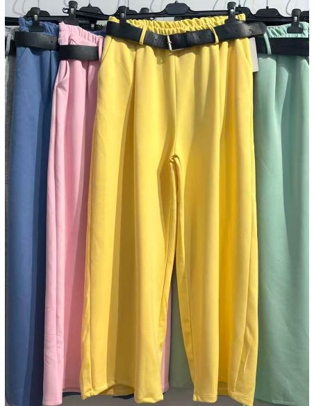 Pantalón recto cinturón