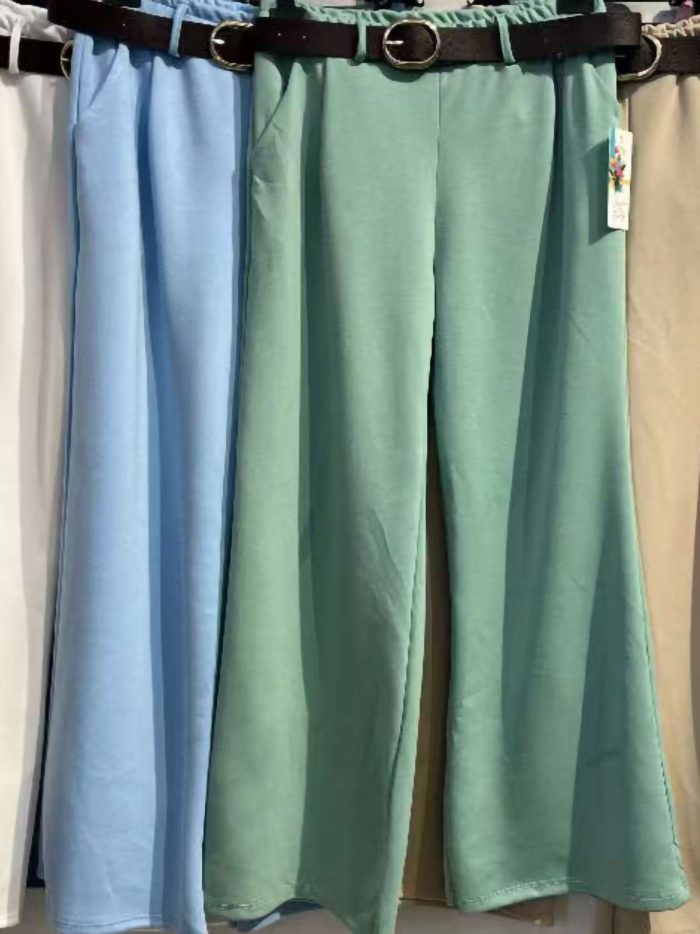 Pantalón palazzo cinturón