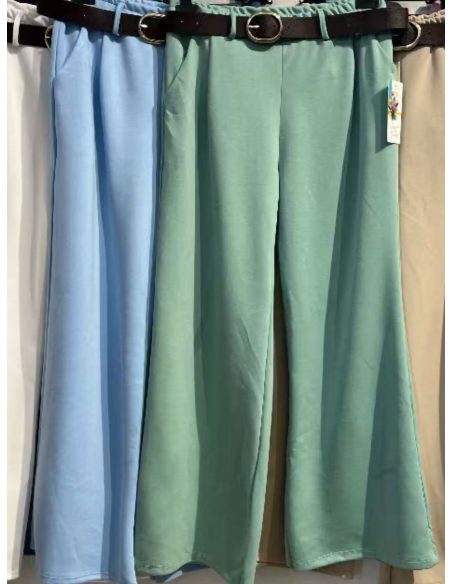 Pantalón palazzo cinturón