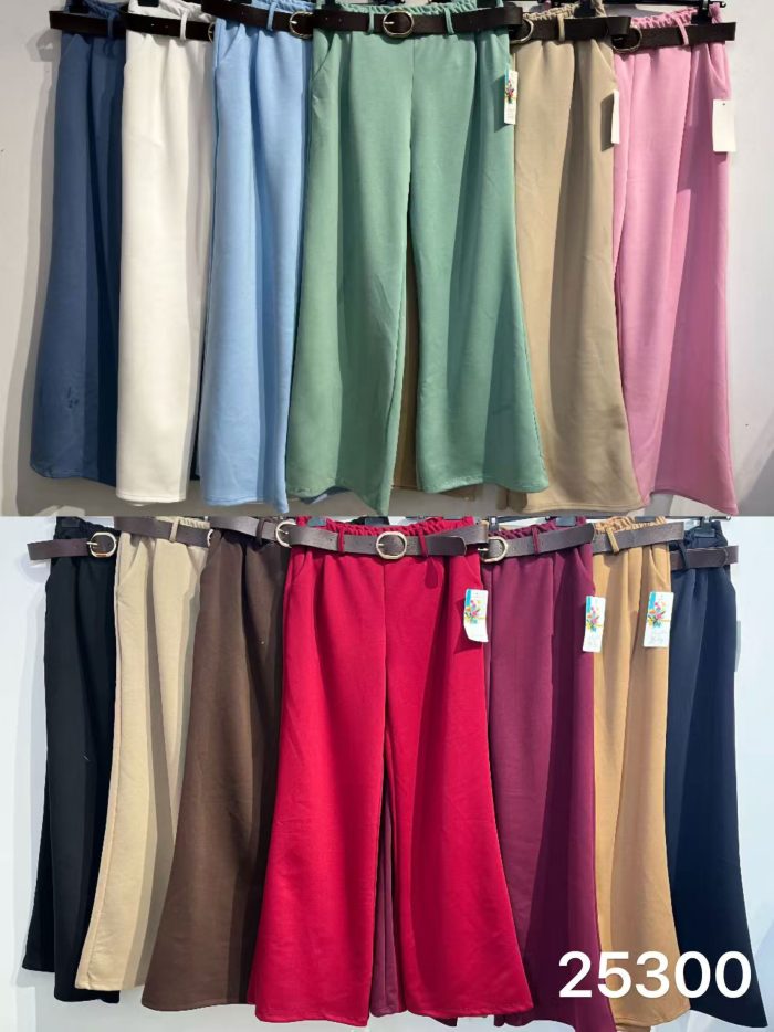 Pantalón palazzo cinturón