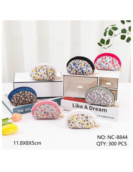 Monedero media luna estampado floral