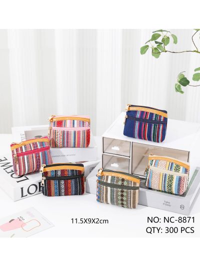 Monedero boho de doble cremallera 2