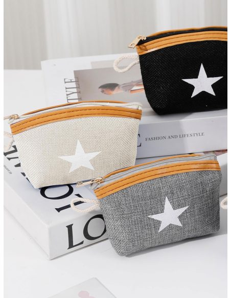 Monedero estrella cremallera