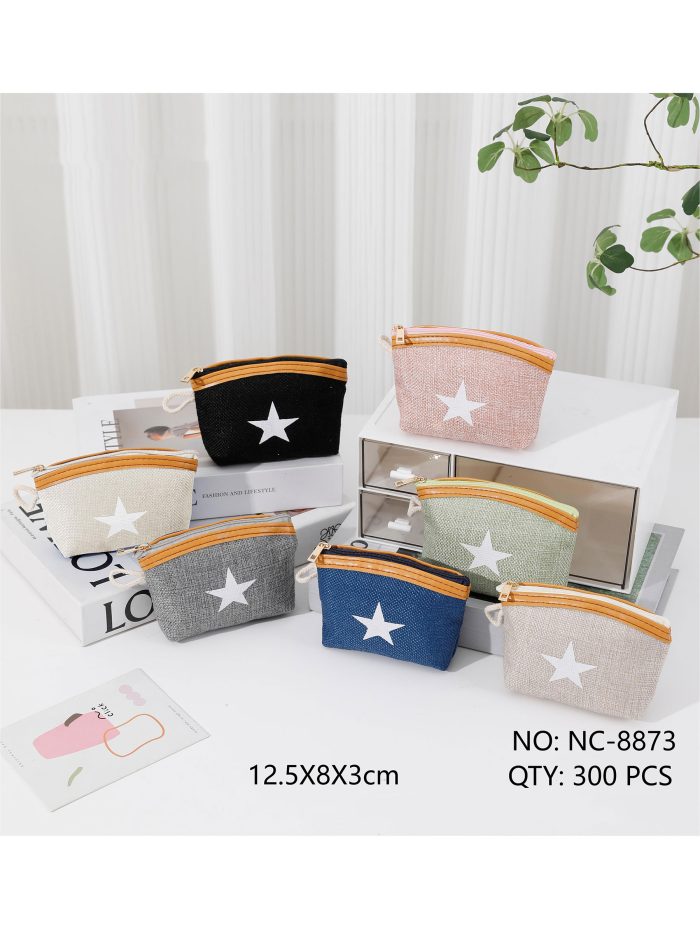 Monedero estrella cremallera