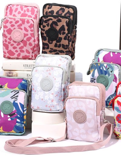 Mini bandolera porta móvil estampada