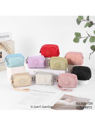 Monedero de tela doble cremallera 2