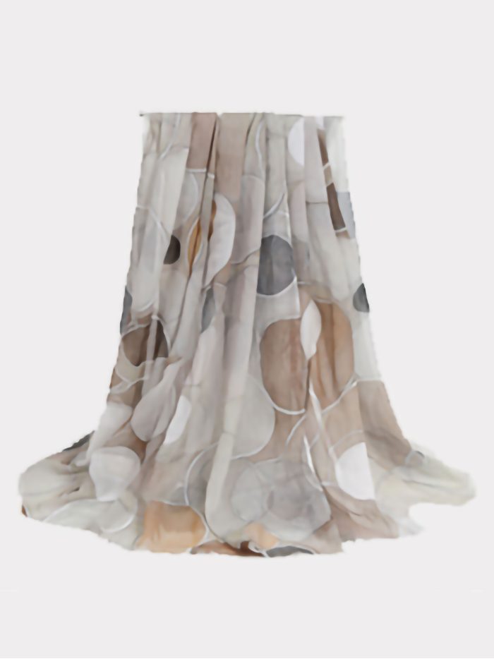 Fular estampado círculos abstractos