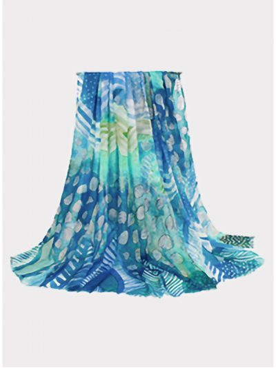 Fular estampado animal print abstracto