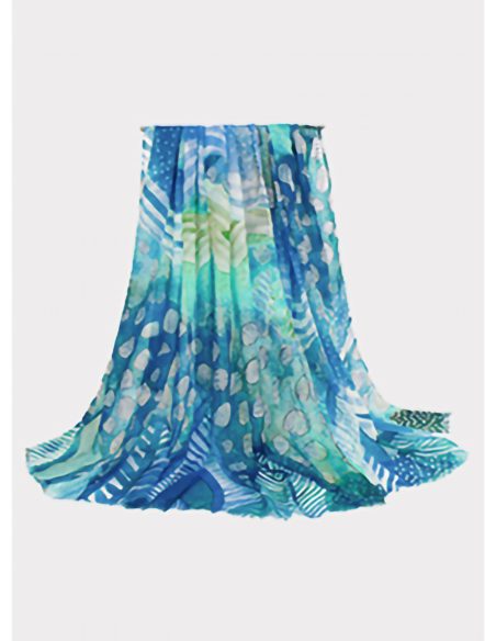 Fular estampado animal print abstracto