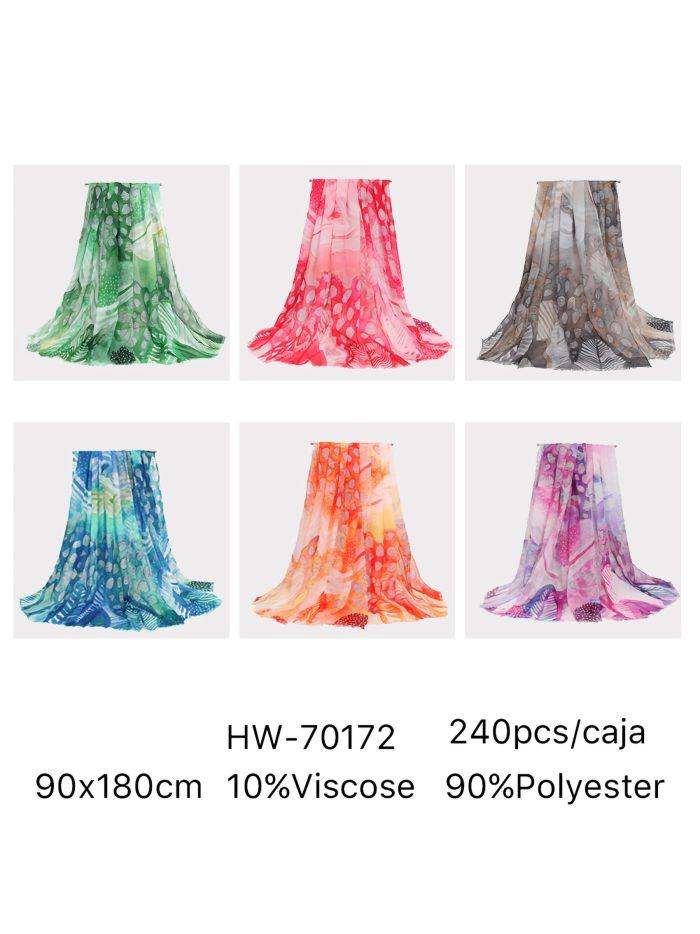 Fular estampado animal print abstracto