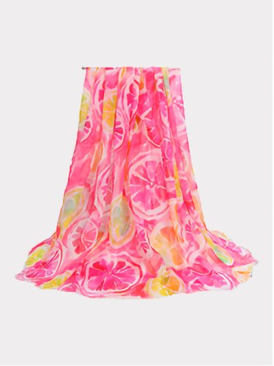 Fular estampado cítricos