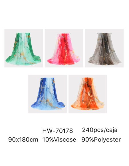 Fular efecto mármol