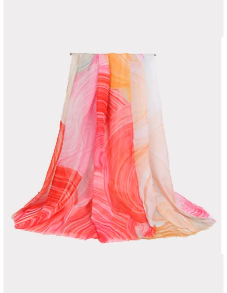 Fular ondas efecto degradado