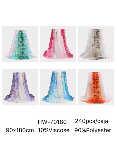 Lenço com borda artística 2