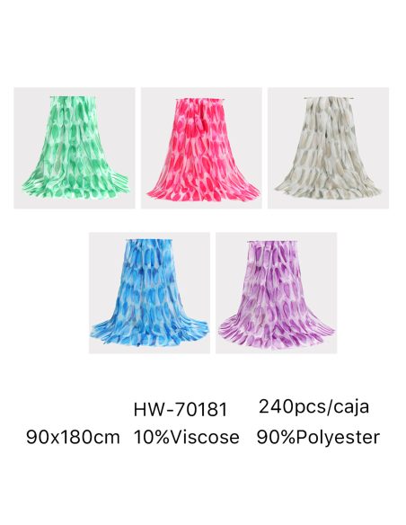 Fular gotas abstractas