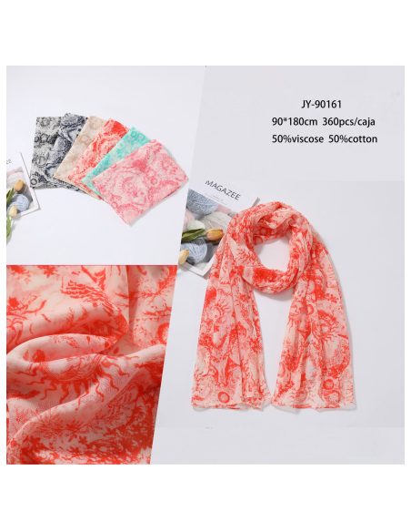 Lenço com estampa de sol