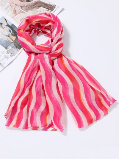 Fular rayas onduladas