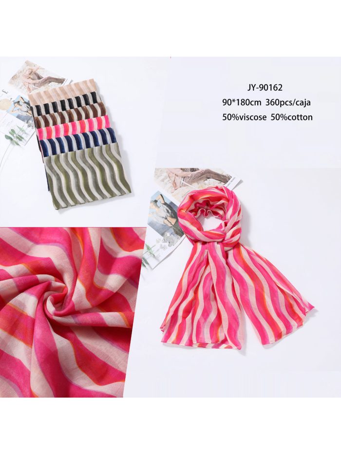 Sciarpa a righe ondulate