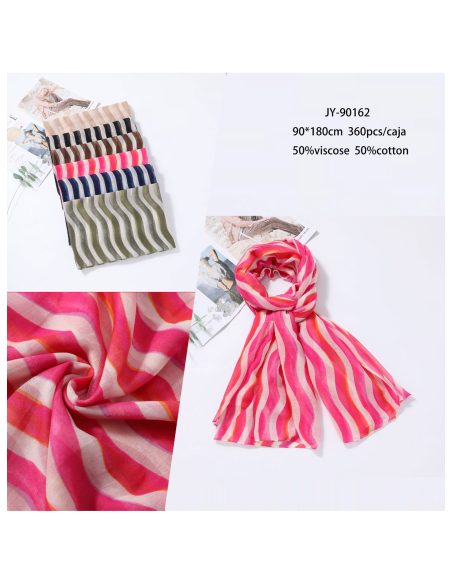 Sciarpa a righe ondulate