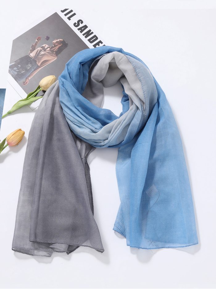 Fular degradé bicolor