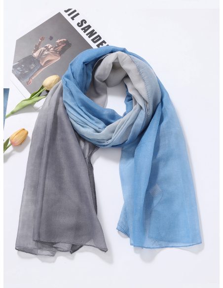 Fular degradé bicolor