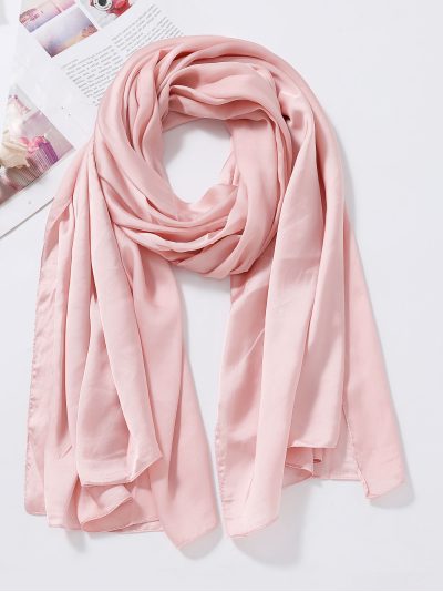 Fular liso efecto seda