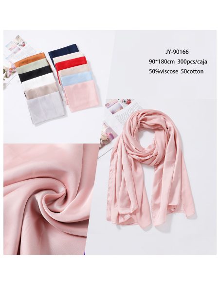 Fular liso efecto seda