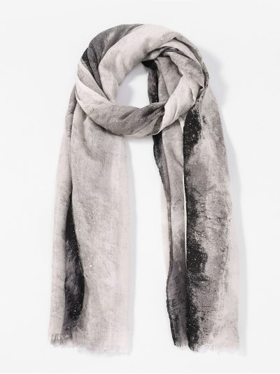 Fular degradado brillo dorado