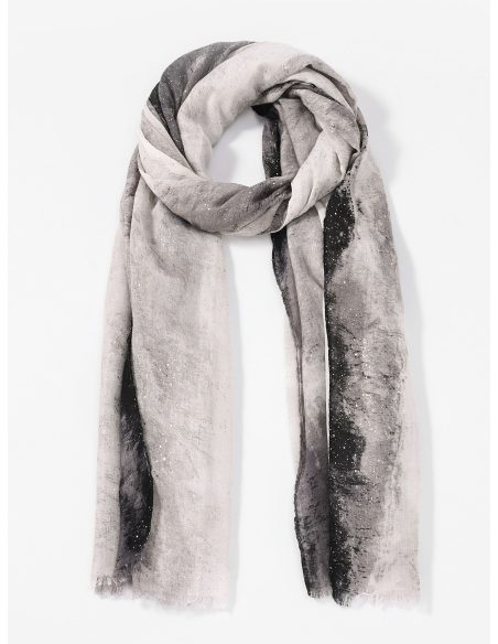 Lenço com degradê de glitter dourado