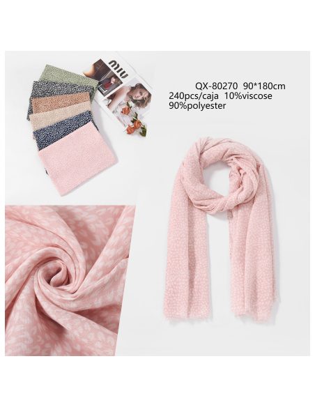 Fular estampado espigas