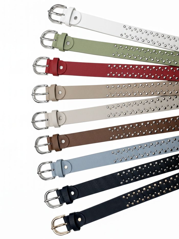 ceinture cloutée en métal
