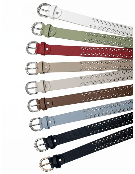 ceinture cloutée en métal