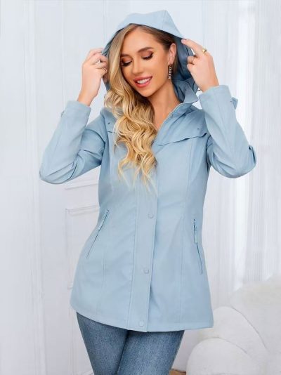 Parka engomada capucha