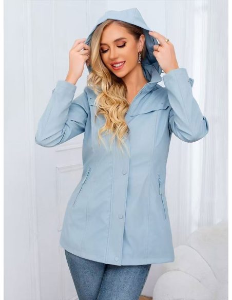 Parka engomada capucha